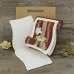 Wooden Invitation Card With Silk Flower Wedding Invitation Card With Hand Bag